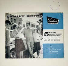 Sirdar Family Knits Book 5 Designs Knitting Pattern 1960s vintage