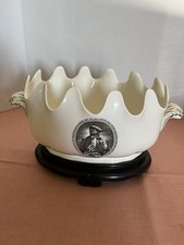 Wedgewood Franklin Monteith Bowl Cooling Wine Glasses Scalloped Edges