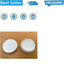 35mm White Hinge Hole Cover