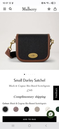 Brand new mulberry scotchgrain - mulberry,