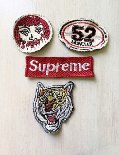Upcycled embroidered patches - embroidered,