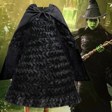 Halloween：Wicked Elphaba Cosplay Witch Costume Fancy Dress up Party Outfit ~
