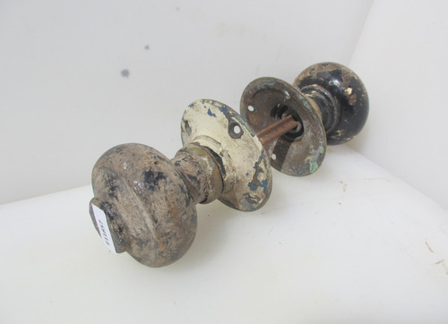 Antique wooden door knobs - wooden,
