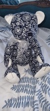 Florence Gund Blue Floral Bear .now Reduced. 