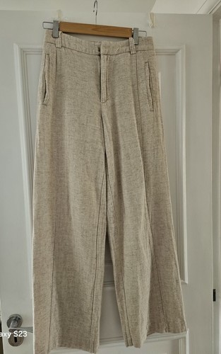 Petite beige linen blend - petite, wide