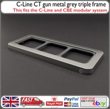 C-Line Triple 3-Way Gun Metal Grey Frame Motorhome Fits CBE CL24.1 - EX DISPLAY