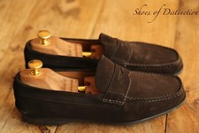 Church's Brown Suede Bit Loafers Driving Shoes Mens UK 6.5 US 7.5 EU 40.5