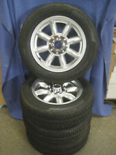 FOUR MG MGB MGC 15" KNOCK ON SPLINED HUB ALLOY WHEELS SILVER  WITH AVON TYRES