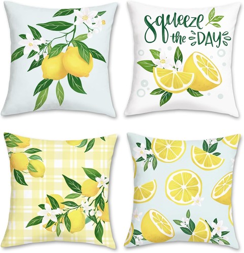 Bonhause summer lemon cushion - summer,