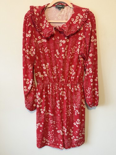 Studio red floral - mini, dress