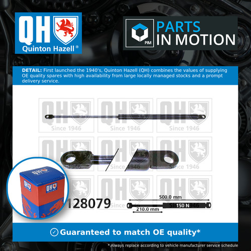 Boot gas strut fits - strut,