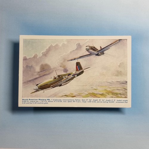 Ww2 aircraft postcard c1940 - ww2,