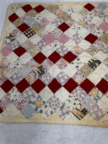 Antique doll bed quilt - 17, x