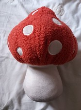 George Home Brick Red & Beige Mushroom/Toadstool Cushion