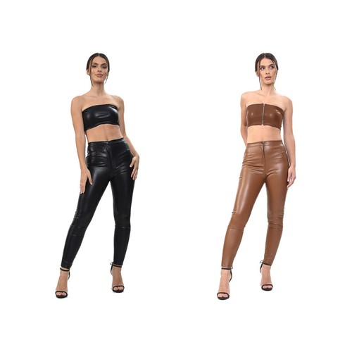 Ladies stylish wet look - ladies, pvc