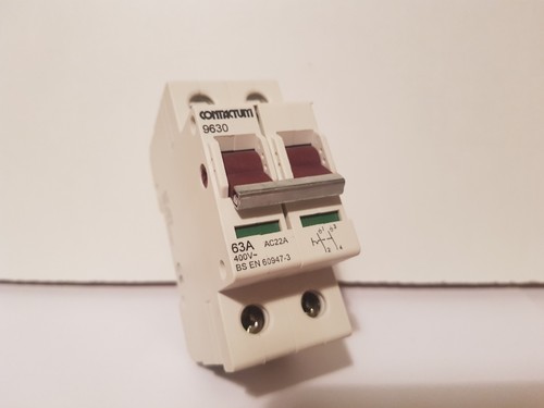 Contactum 63a main switch - 63a, dp