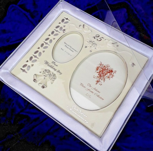 Silver wedding photo - silver, frame