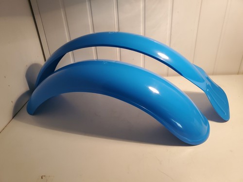 Trials plastic blue mudguards - blue,