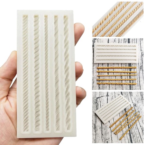 Knit rope silicone fondant - knit,