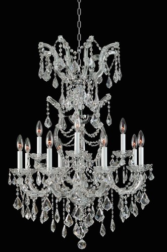 Crystal chandelier chrome - crystal,