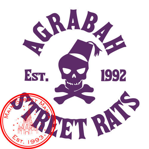 Agrabah street rats sticker - street,