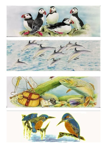 Ceramic tile picture plaque - tile,