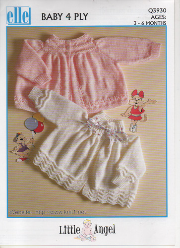 Elle baby 4ply lacyknit - elle, edged
