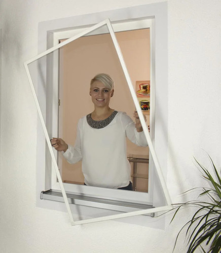 White 100x100cm window fly - white,