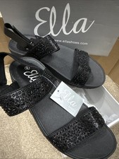Ella Shoes Black Sequin