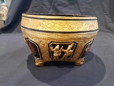 Burmese Gilt and Lacquer Bowl