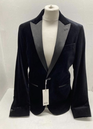 Kin velvet slim - velvet, black
