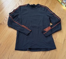 Helly Hansen Lifa Merino Blend Crewneck Base layer grey/orange size small