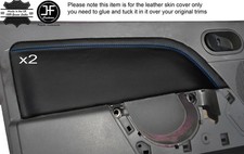 Blue stich front door card - blue,