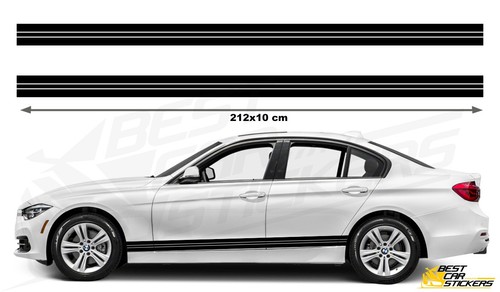 For bmw side - side, stripes