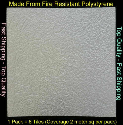 Polystyrene ceiling tile - 2m²,
