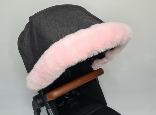 Pram fur hood trim accessories - pram,