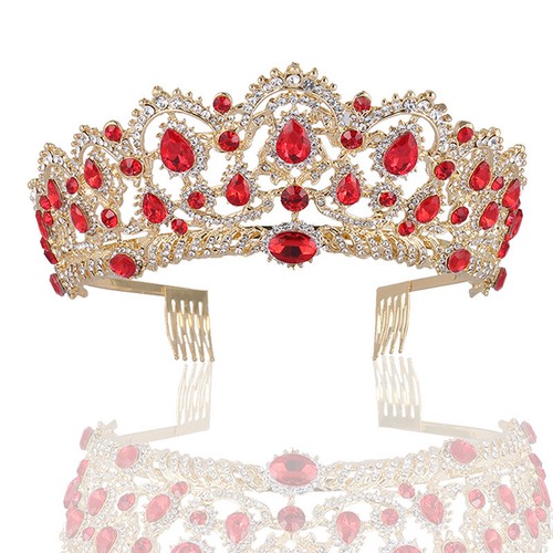 6cm tall crystal large tiara - 6cm,
