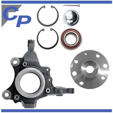 Knuckle Front for Opel Corsa C and Wheel Bearing and Wheel Hub Front Axle Left