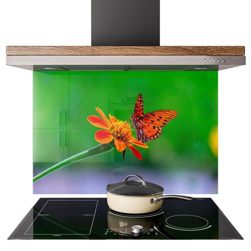 Glass splashback kitchen tile - glass,