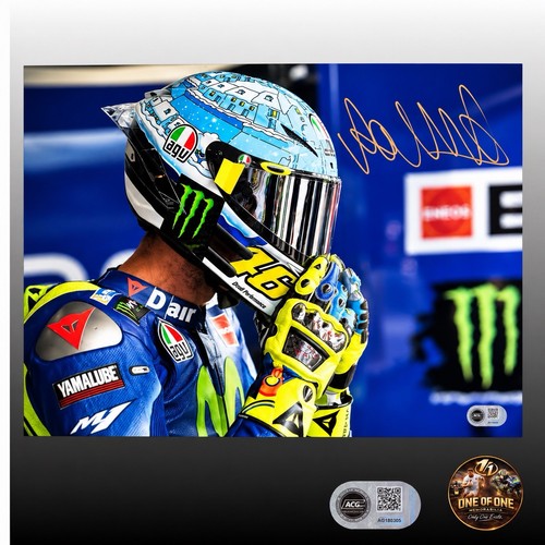 Valentino rossi signed 16x12 - signed,