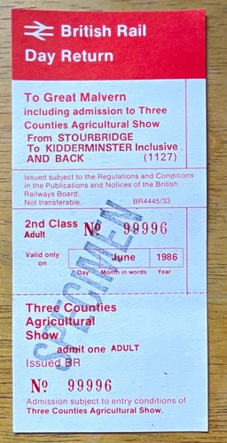 Specimen british rail day - british,