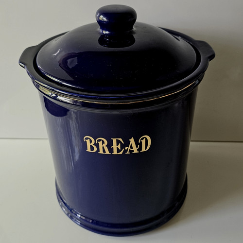 Cobalt blue ceramic bread - cobalt,