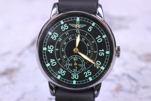 Mens wrist watch pobeda - pobeda, pilot