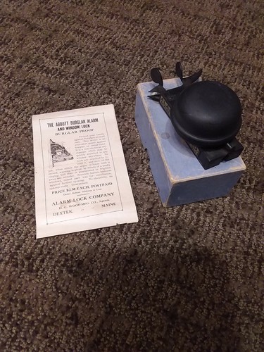Vintage abbott burglar alarm - burglar, &