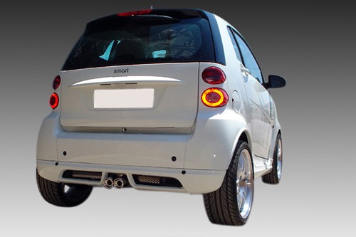 Rear bumper spoiler for smart - rear,