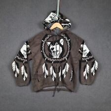 Vintage WUAYRA Hoodie Jumper M Ecuador Wolf Dream Catcher Native Tribal Wool