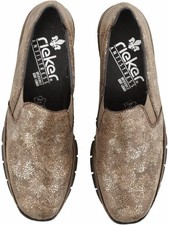 Rieker New Brown Metallic Shoes Size 40