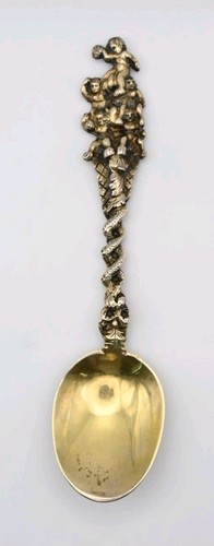 Antique georgian spoon solid - spoon,