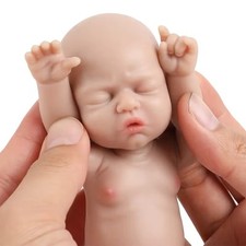 Silicone Reborn Doll Girl Baby Reborn 7 Inch 18cm Preemie Mini Micro Newborn