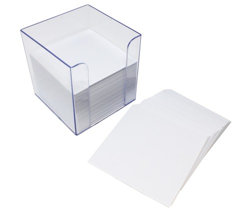 Note block clear plastic with